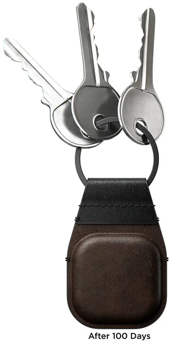 Брелок Nomad Leather Keychain (NM01011385) для Apple AirTag (Brown) купить в интернет-магазине icover