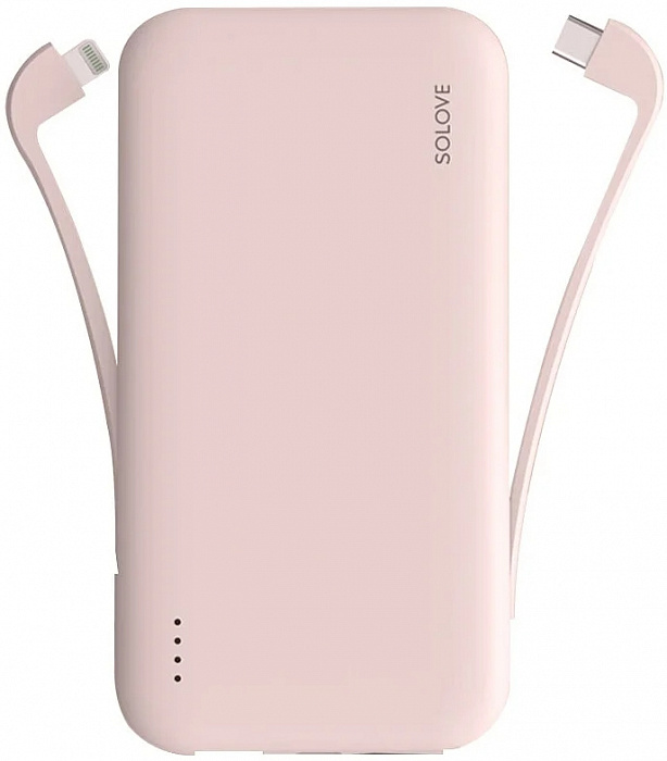 Внешний аккумулятор Solove W7 10000 mAh (Pink) купить в интернет-магазине icover