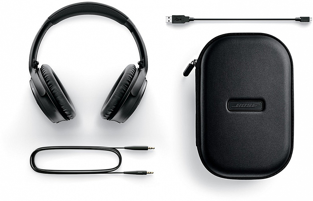 Bluetooth-наушники Bose QuietComfort 35 II с микрофоном (Black) купить в интернет-магазине icover