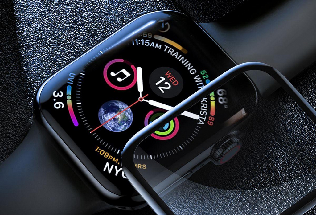 Защитное стекло uBear 3D (GL30BL40-AW4) для Apple Watch Series SE/6/4 40mm (Black) купить в интернет-магазине icover