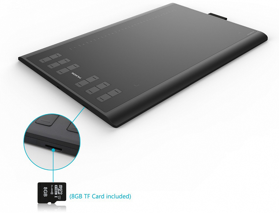 Графический планшет Huion New 1060PLUS (Black) купить в интернет-магазине icover