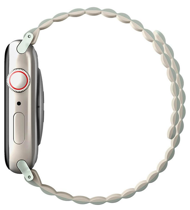 Ремешок Uniq Revix reversible Magnetic (45MM-REVSAGBEG) для Apple Watch 42/44/45 mm (Sage/Beige) купить в интернет-магазине icover