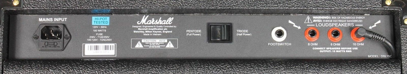 Marshall DSL15C Combo - гитарный комбоусилитель (Black) купить в интернет-магазине icover