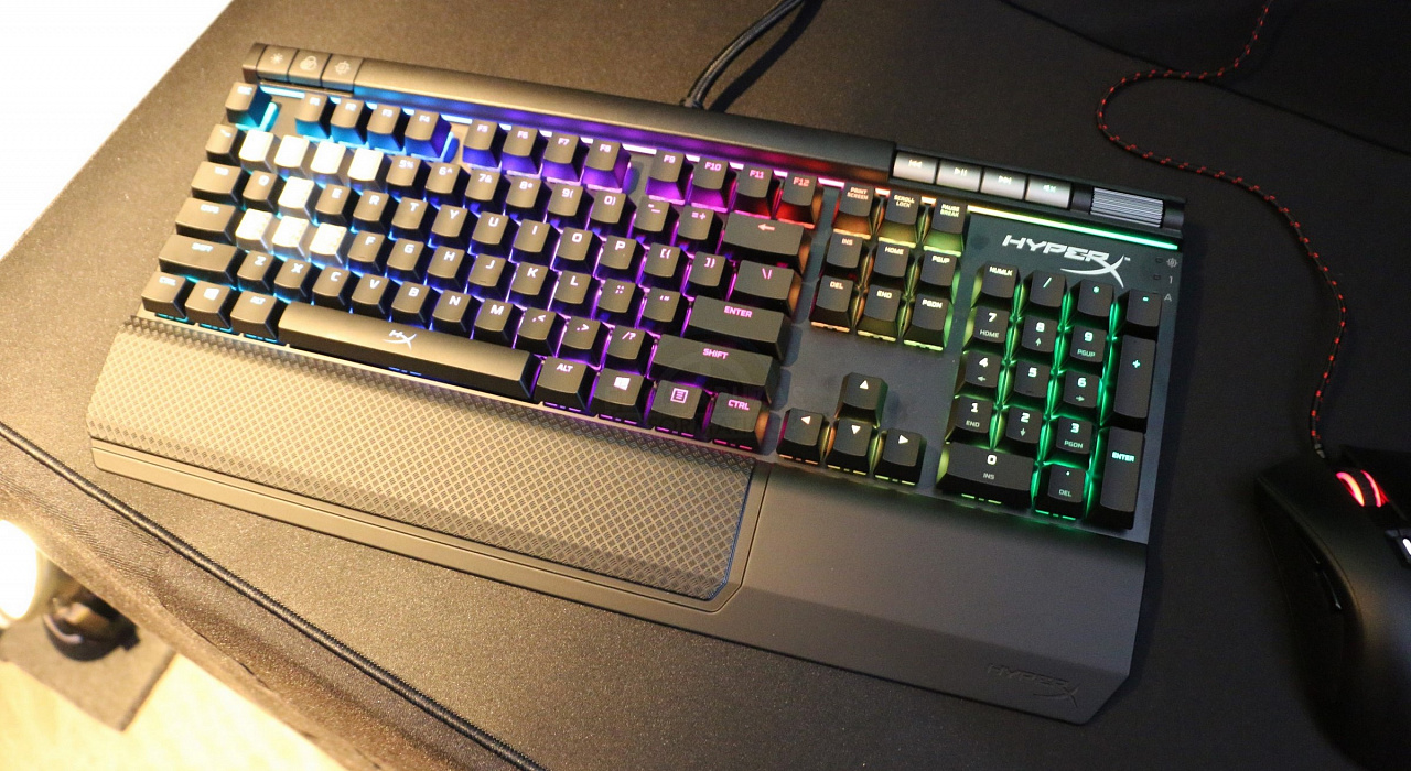 Игровая клавиатура Kingston HyperX Alloy Elite RGB Cherry MX Blue (Black) купить в интернет-магазине icover
