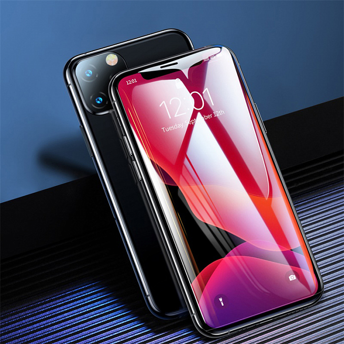 Защитное стекло Baseus 0.23mm Curved-screen Tempered (SGAPIPH61-APE01) для iPhone XR/11 (2 шт.)(Black) купить в интернет-магазине icover