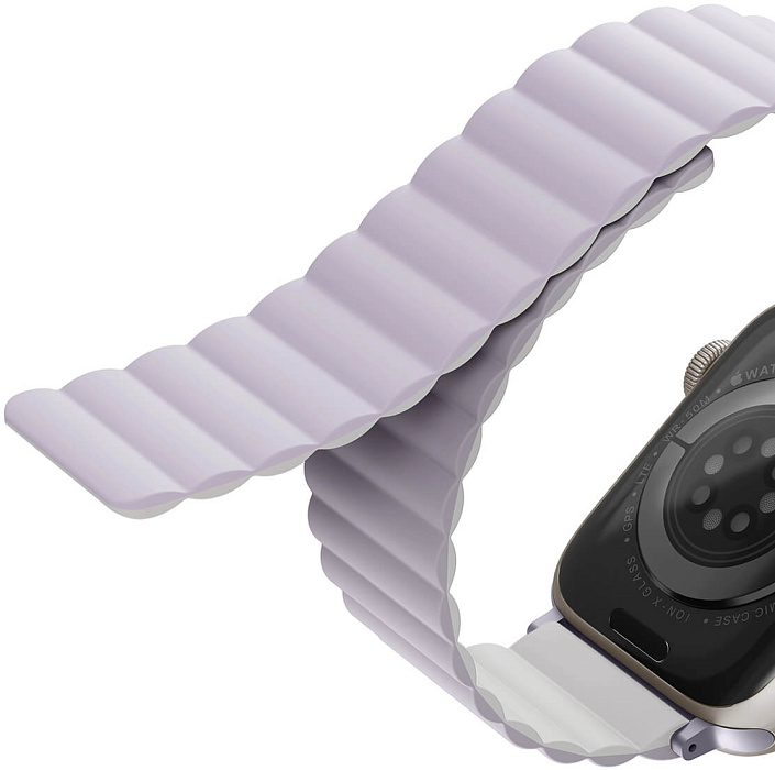 Ремешок Uniq Revix reversible Magnetic (45MM-REVLILWHT) для Apple Watch 42/44/45 mm (Lilac/White) купить в интернет-магазине icover
