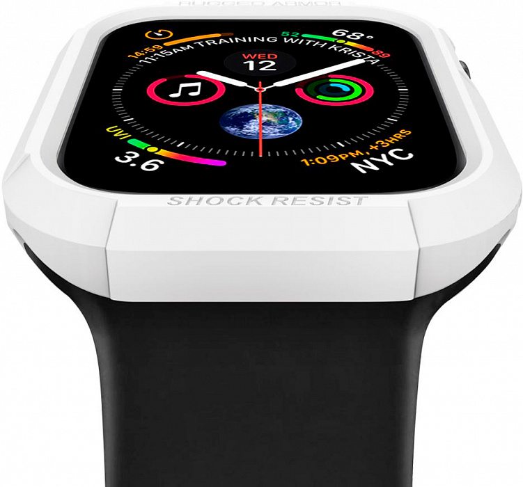 Чехол Spigen Rugged Armor (062CS24471) для Apple Watch SE/6/4 44mm (White) купить в интернет-магазине icover