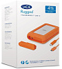 Внешний накопитель LaCie Rugged Thunderbolt USB-C HDD 4TB STFS4000800 (Orange) купить в интернет-магазине icover
