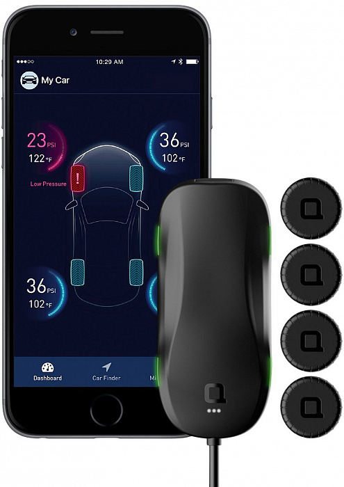 Система мониторинга давления в шинах автомобиля Nonda ZUS Smart Tire Safety Monitor ZUTMBKRAV-M (Black) купить в интернет-магазине icover