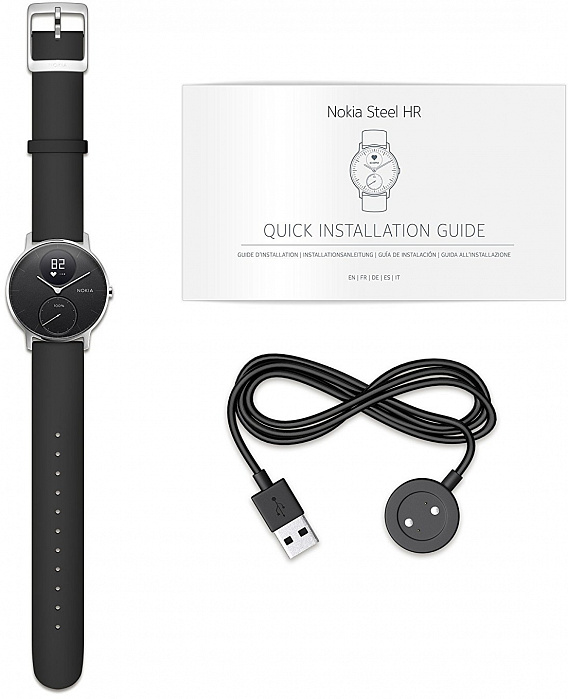 Умные часы Nokia Steel HR 40 mm (Black) купить в интернет-магазине icover
