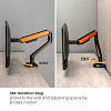 Кронштейн Ridberg Monitor Arm LDT63G LDT63-C012GL (Black/White) купить в интернет-магазине icover