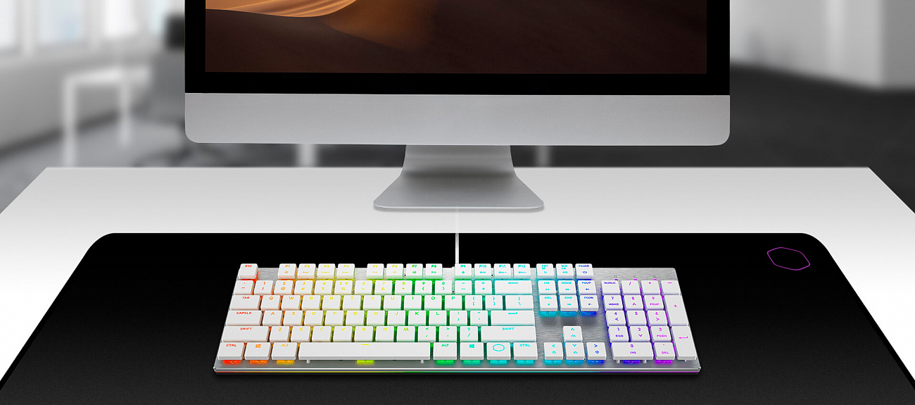 Игровая клавиатура Cooler Master Low Profile SK-650 (SK-650-SKLR1-RU) купить в интернет-магазине icover