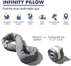 Подушка Huzi Infinity Pillow (Grey) купить в интернет-магазине icover