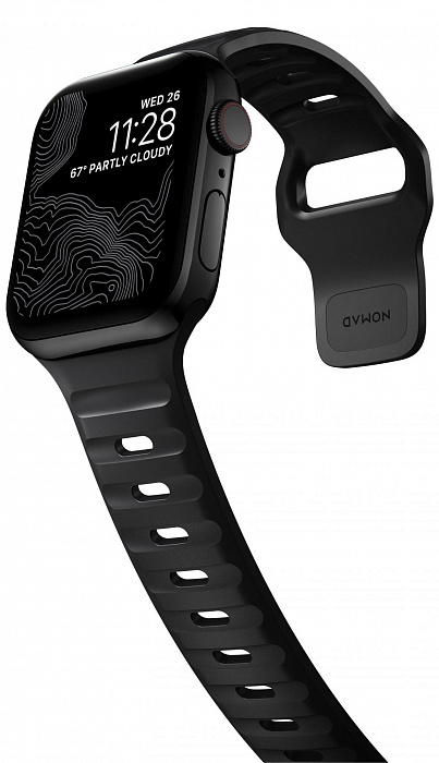 Ремешок Nomad Sport Strap (NM1Am10000) для Apple Watch 44mm/42mm (Black) купить в интернет-магазине icover
