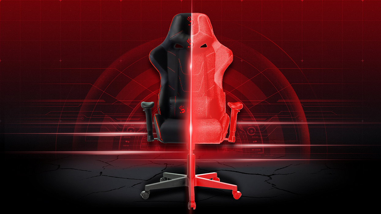 Игровое кресло A4Tech Bloody GC-400 (Black/Red) купить в интернет-магазине icover