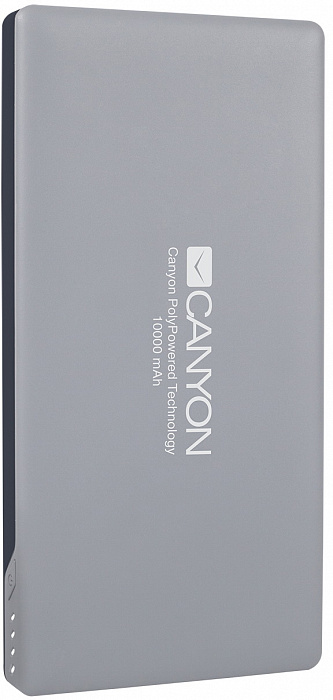 Canyon Li-Polymer Power Bank 10000 mAh (CNS-TPBP10DG) - внешний аккумулятор (Dark Grey) купить в интернет-магазине icover