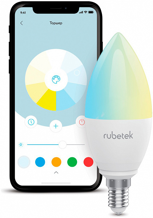 Умная лампа Rubetek RL-3104 работает с Алисой (White) купить в интернет-магазине icover
