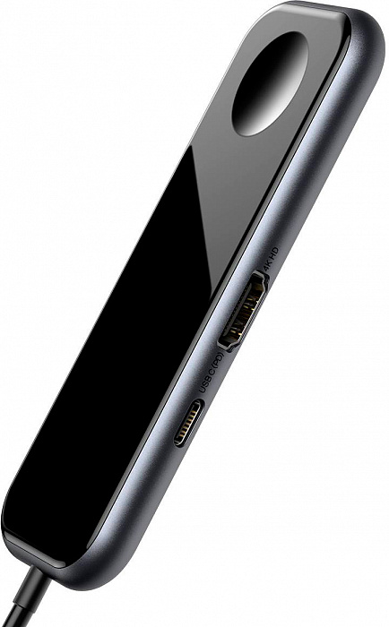 USB-концентратор Baseus Mirror Series Multifunctional Wireless Charger USB-C CAHUB-AZ0G (Black) купить в интернет-магазине icover