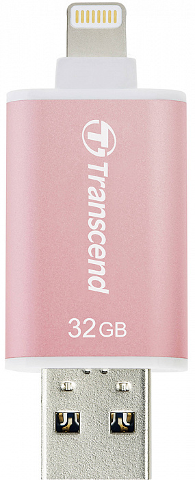 Внешний накопитель Transcend JetDrive Go 300 32Gb USB 3.1/Lightning (TS32GJDG300R) для устройств Apple (Rose Gold) купить в интернет-магазине icover