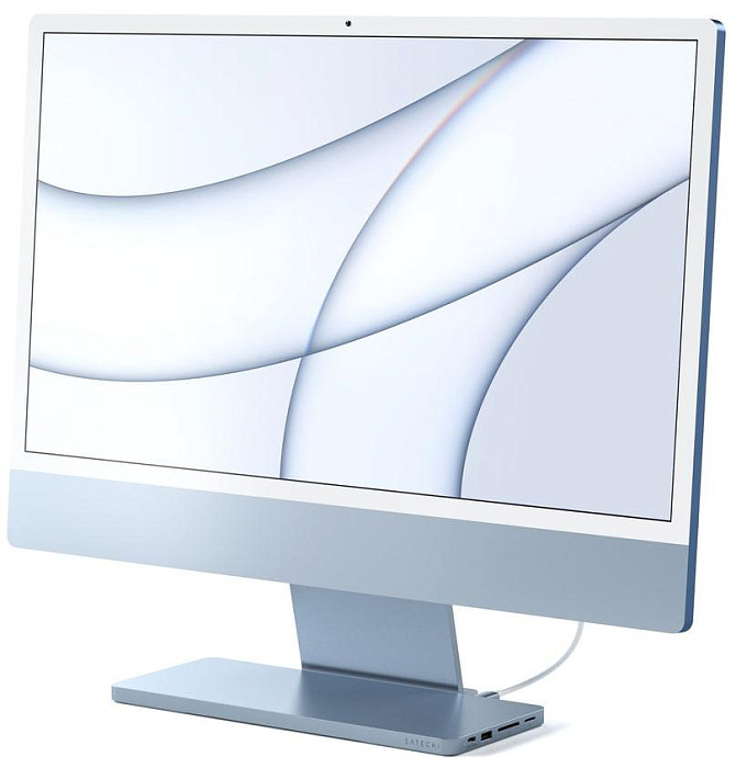 Док-станция Satechi USB-C Slim Dock для iMac 24" (Blue) купить в интернет-магазине icover