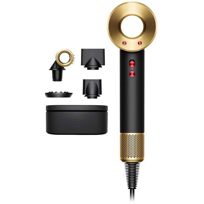 Фен с кейсом Dyson Supersonic HD15 HK (3-pin) 504501-01 (Gold/Onyx) купить в интернет-магазине icover
