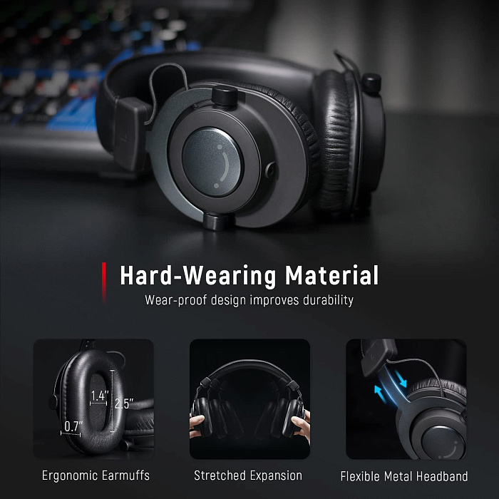 Наушники мониторные Fifine H8 Monitor Headsets (Black) купить в интернет-магазине icover