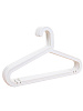 Вешалка-плечики для одежды пластиковые Ridberg ПВ-10 20 шт (White)  купить в интернет-магазине icover