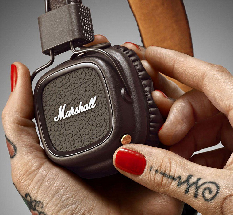 Наушники с микрофоном Marshall Major III (Brown) купить в интернет-магазине icover