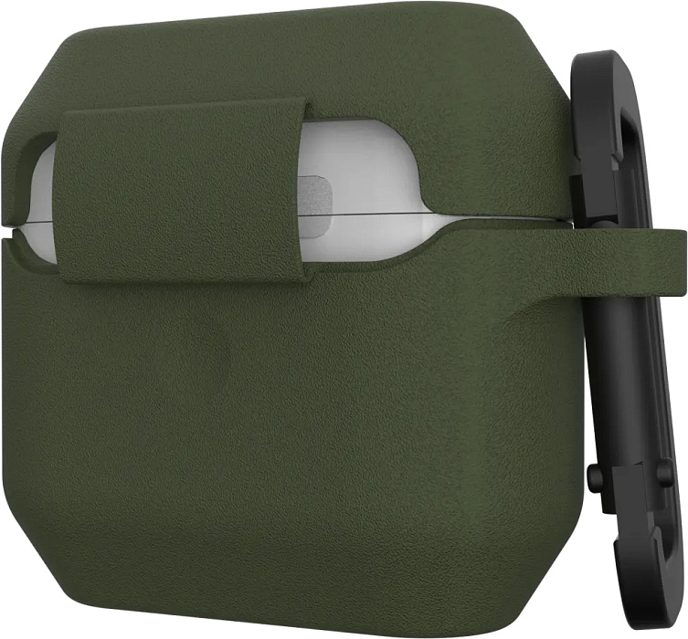 Чехол с карабином UAG Standard Issue Silicone_001 Case для AirPods 3 (Olive) купить в интернет-магазине icover