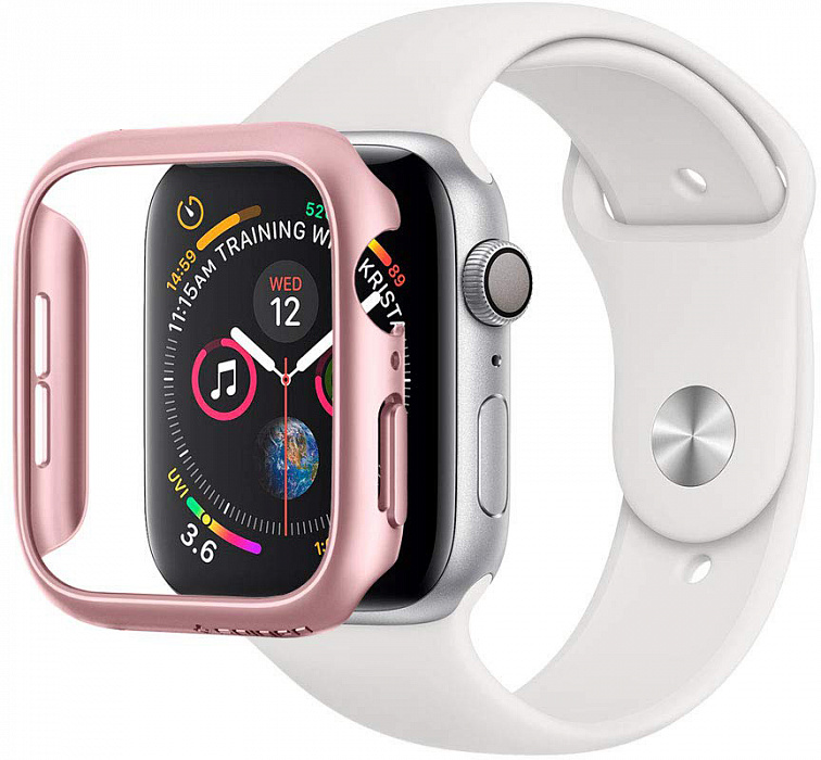 Чехол Spigen Thin Fit (061CS24486) для Apple Watch Series SE/6/4 40 mm (Rose Gold) купить в интернет-магазине icover