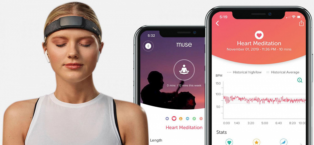 Прибор для медитации Muse S Headband (Grey) купить в интернет-магазине icover
