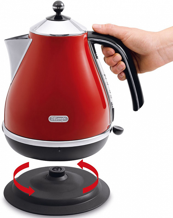 DeLonghi Icona KBO 2001 - чайник электрический (Red) купить в интернет-магазине icover