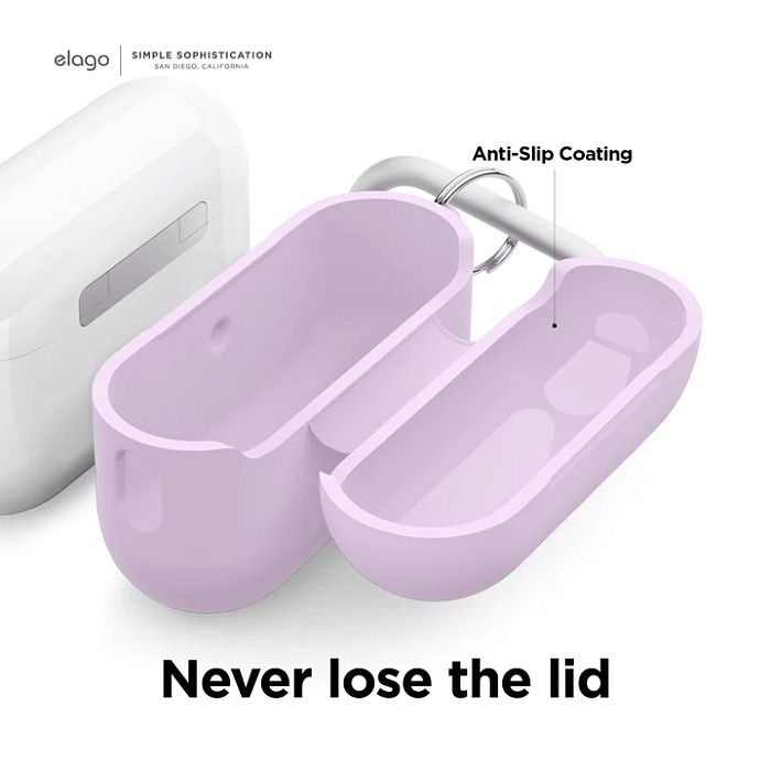 Чехол Elago Silicone Hang Case (EAPP2SC-HANG-LBL) для AirPods Pro 2 (Light Blue) купить в интернет-магазине icover