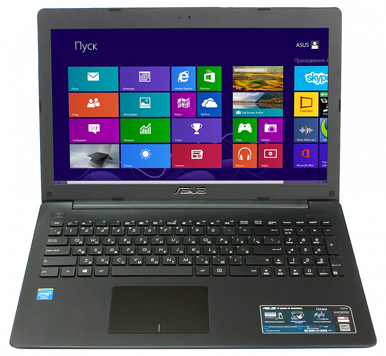 Ноутбук Asus P553MA-BING-SX1181B XMAS Edition 15.6'', Intel Celeron N2840 2.2GHz, 2Gb, 500Gb HDD (90NB04X6-M27690) купить в интернет-магазине icover