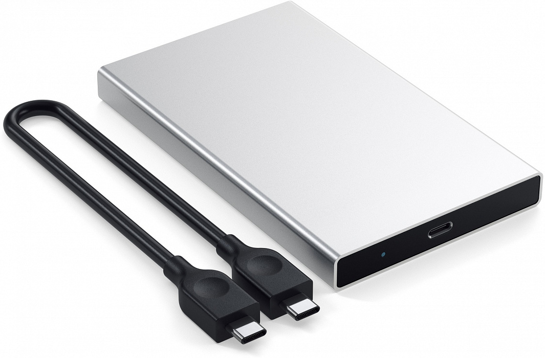 Контейнер для HDD/SSD 2.5" Satechi Aluminum USB-C ST-TCDES (Silver) купить в интернет-магазине icover