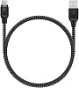 Кабель Aukey Braided Nylon (CB-AM1) microUSB to USB-A 1.2m (Black) купить в интернет-магазине icover