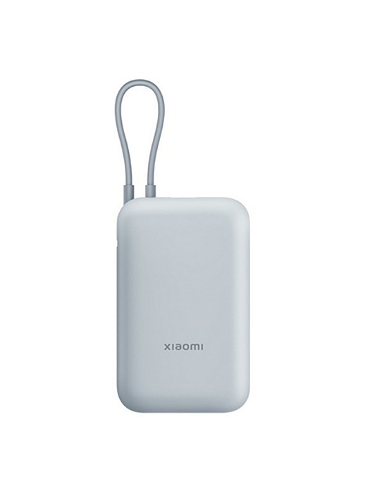 Внешний аккумулятор Xiaomi Power Bank BHR9073GL (Integrated Cable) 10000 mAh (Ice Blue)  купить в интернет-магазине icover