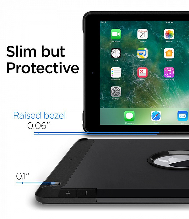 Чехол Spigen Tough Armor (053CS21820) для iPad 9.7" (Black) купить в интернет-магазине icover