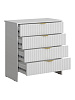 Комод RIDBERG LUGANO 4Я (White/Gold) купить в интернет-магазине icover