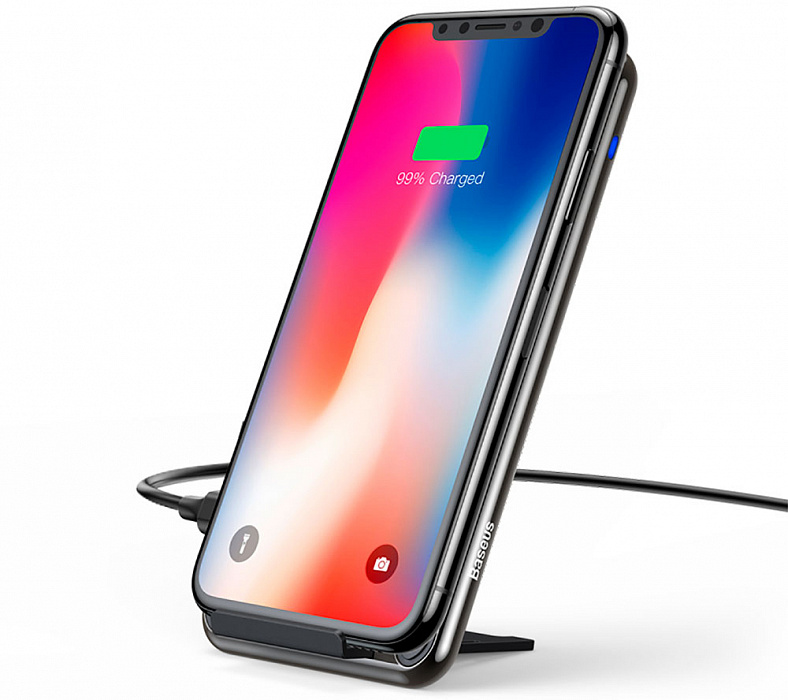Беспроводное зарядное устройство Baseus Three-coil Wireless Charging Pad WXHSD-B01 (Black) купить в интернет-магазине icover