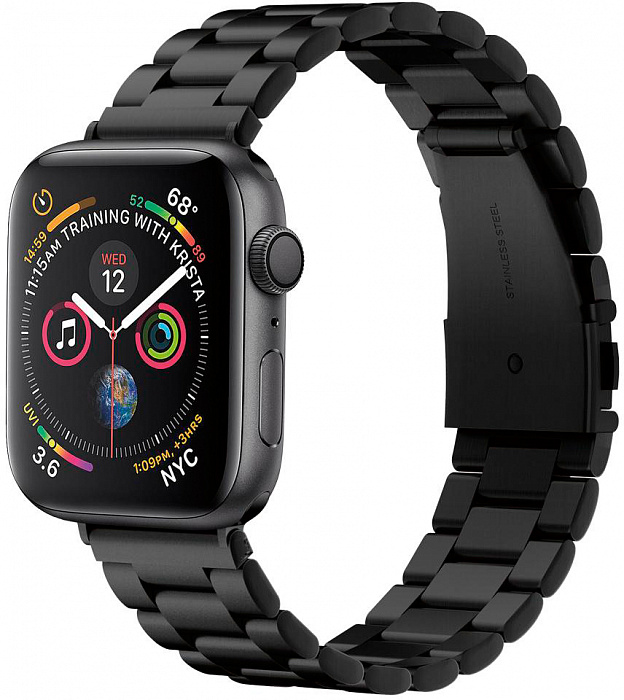 Ремешок Spigen Modern Fit (062MP25403) для Apple Watch Series SE/6/2/3/4/5 42/44 mm (Black) купить в интернет-магазине icover
