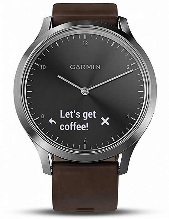 Умные часы Garmin Vivomove HR Premium L 010-01850-24 (Black/Silver) купить в интернет-магазине icover