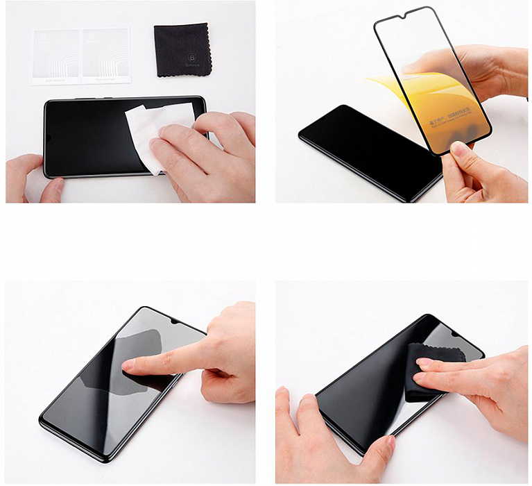 Защитное стекло Baseus Full-screen Curved Tempered (SGAPIPH61-WA01) для iPhone 11/XR (Black) купить в интернет-магазине icover