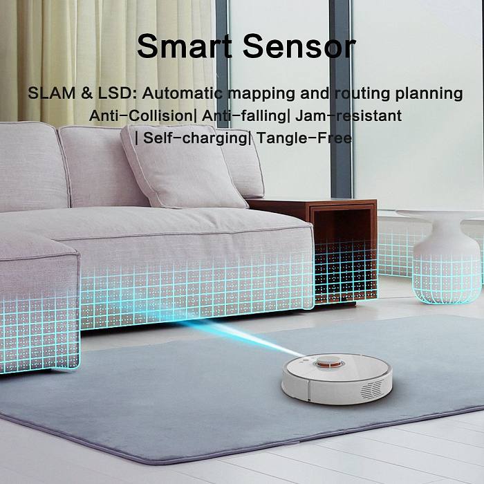 Робот-пылесос Xiaomi Mi Roborock Sweep One S50 (White/Grey) купить в интернет-магазине icover