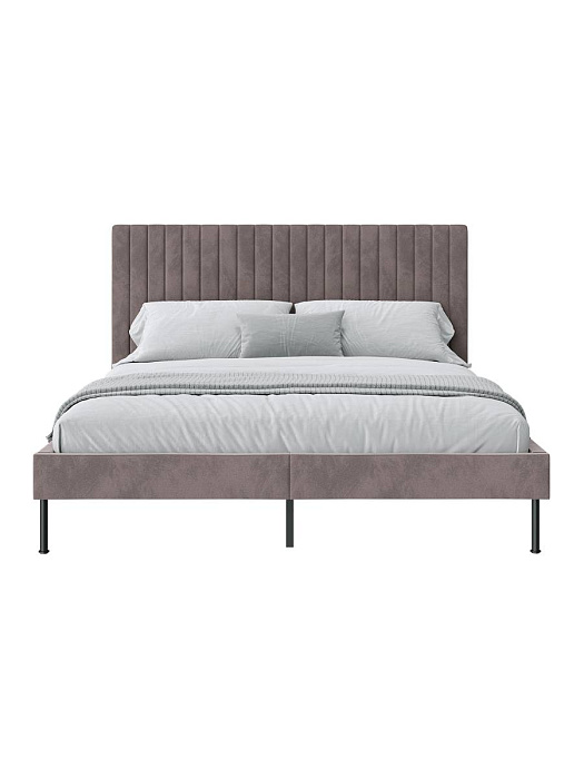 Кровать двуспальная RIDBERG LUGANO 160x200 Велюр NEO 08 (Coffee) купить в интернет-магазине icover