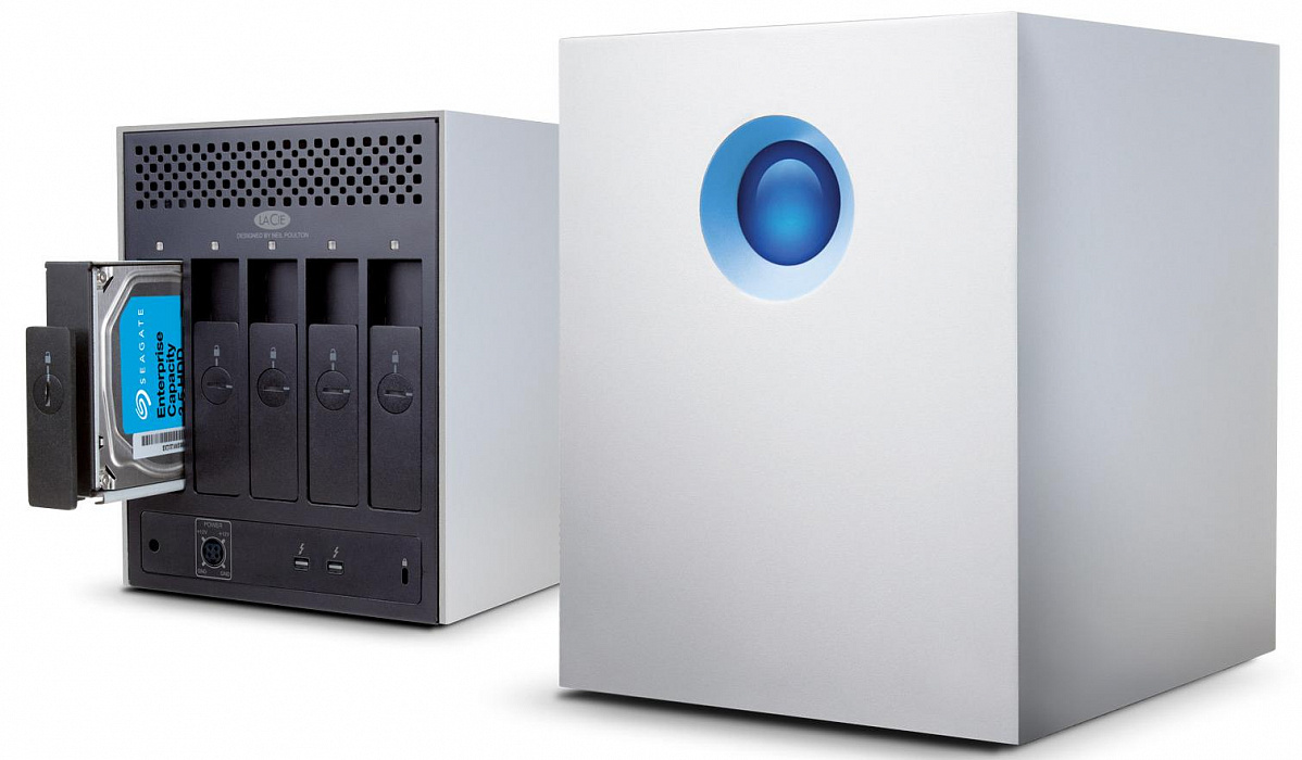 Сетевой накопитель + кабель LaCie 5big 40TB Thunderbolt 2 STFC4000400 (Silver) купить в интернет-магазине icover