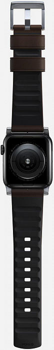 Ремешок Nomad Active Strap Pro (NM1A4MSNW0) для Apple Watch 42/44 mm (Brown/Silver) купить в интернет-магазине icover