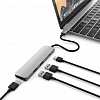 Мультипереходник Satechi Slim Aluminum Type-C Multi-Port Adapter 4K HDMI (Space Grey) купить в интернет-магазине icover