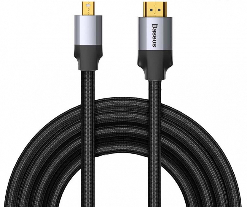 Кабель Baseus Enjoyment Series (CAKSX-L0G) Mini DisplayPort/HDMI 1m (Dark Grey) купить в интернет-магазине icover