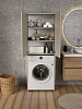 Шкафчик над стиральной машинкой Ridberg Никко МДФ (Cashmire) купить в интернет-магазине icover